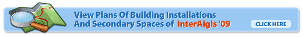 View plans of building installations and secondary spaces of InterAigis 09