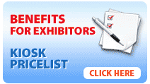 Benefits for exhibitors - Kiosk Pricelist